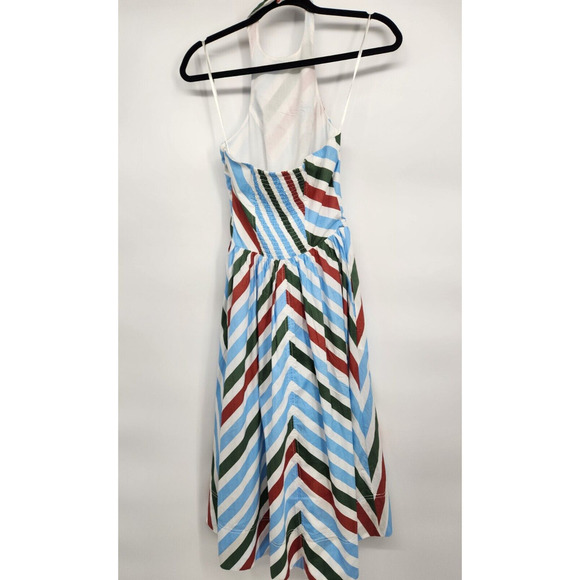 NWD Anthropologie Maeve Halter Striped Midi Sundress Size XS Open Back #8F403 - Picture 5 of 12